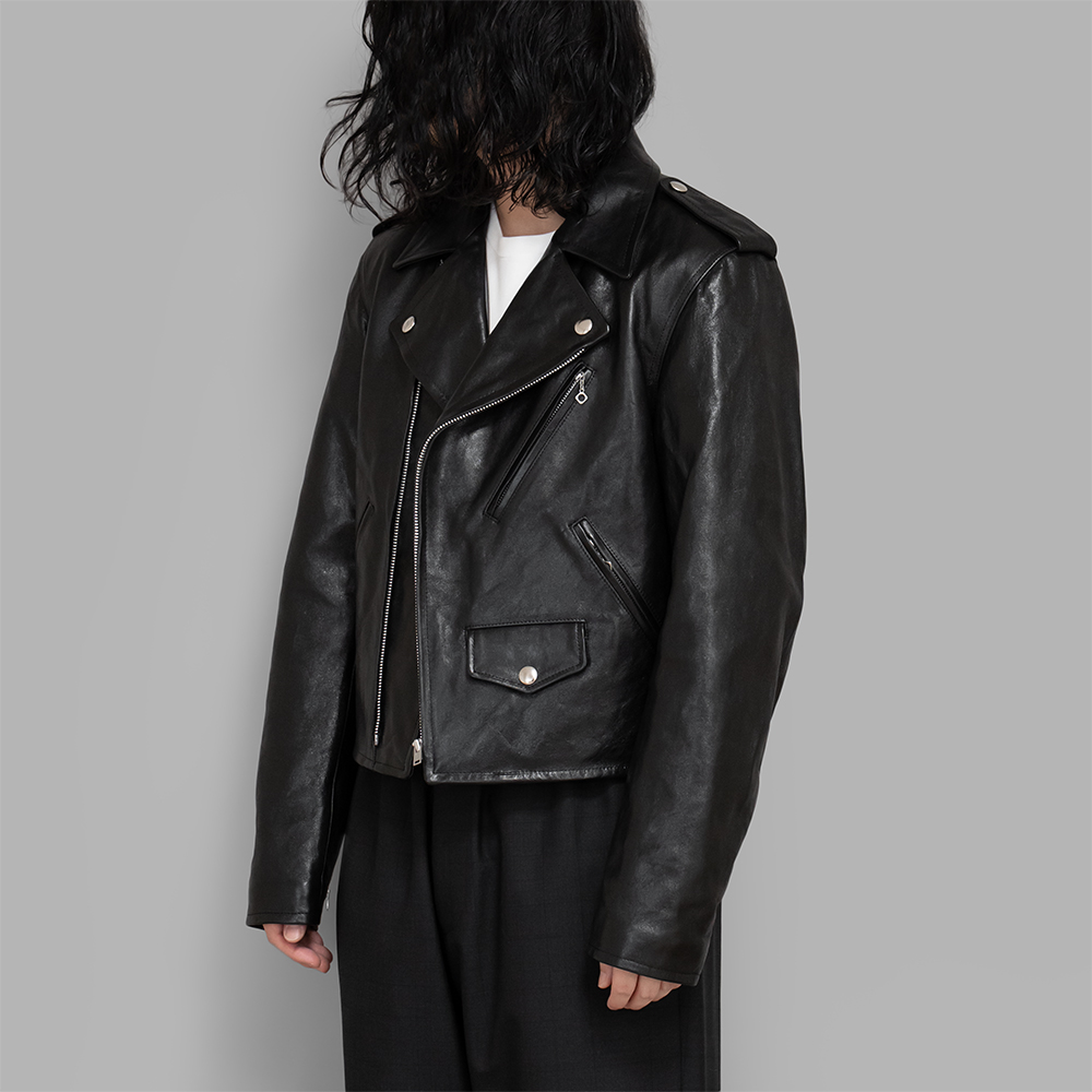 AURALEE / Lamb Leather Riders Jacket | twelve