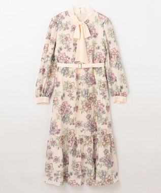 フラワー刺繍ボウタイワンピース / GRACE CONTINENTAL | GRACE