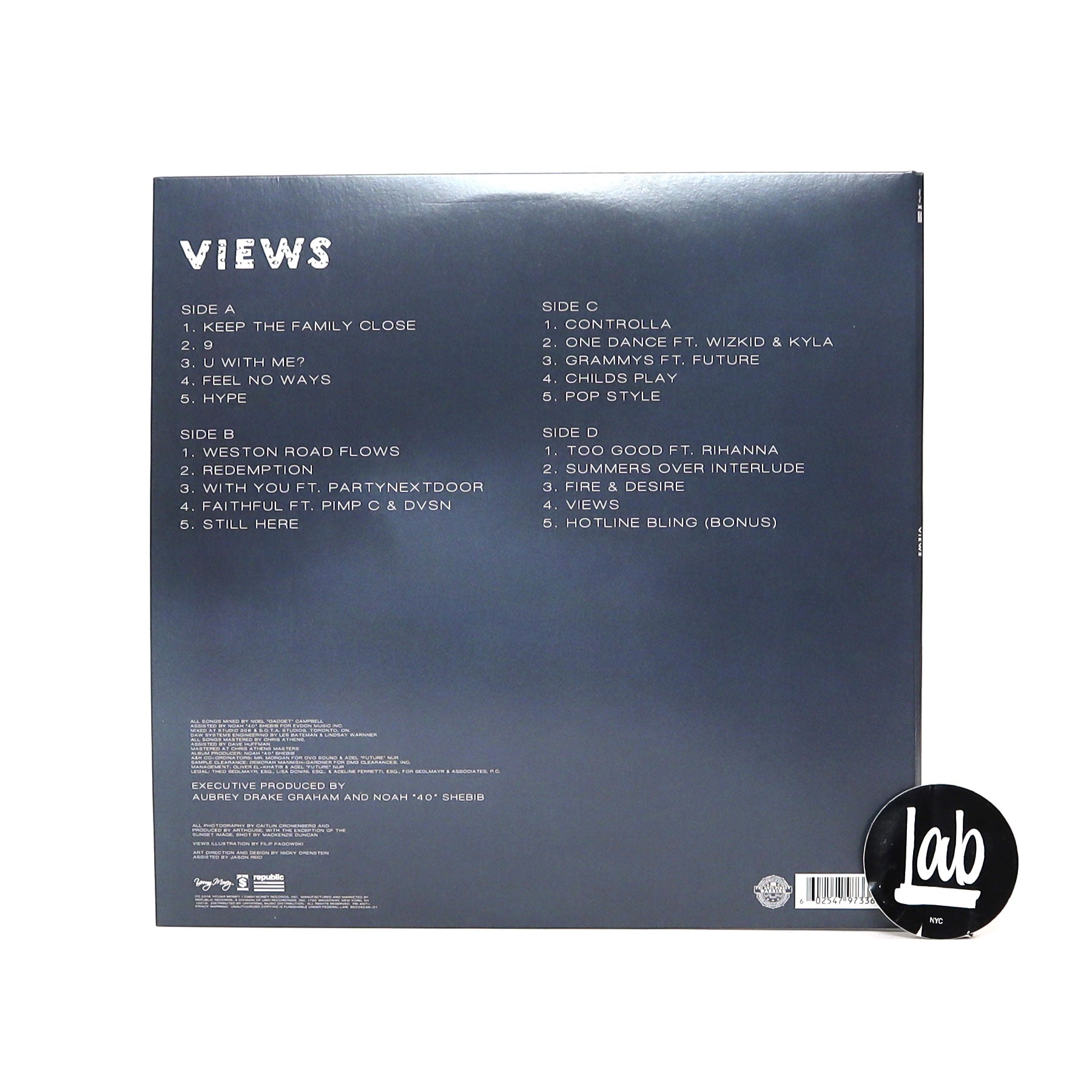 Drake: Views Vinyl 2LP – TurntableLab.com