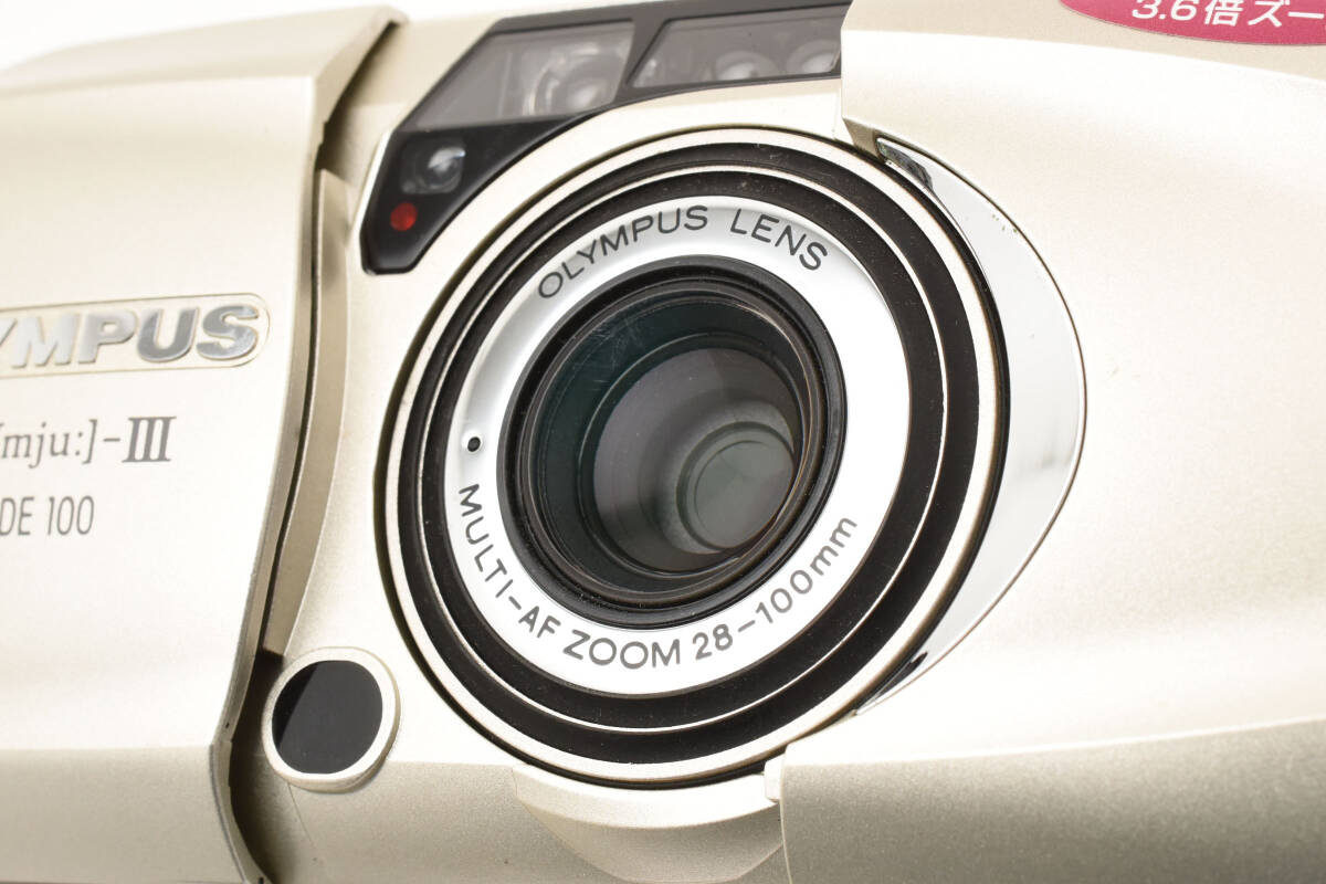 Yahoo!オークション - 極上美品 OLYMPUS μ [mju ]-Ⅲ WIDE 100 オリ