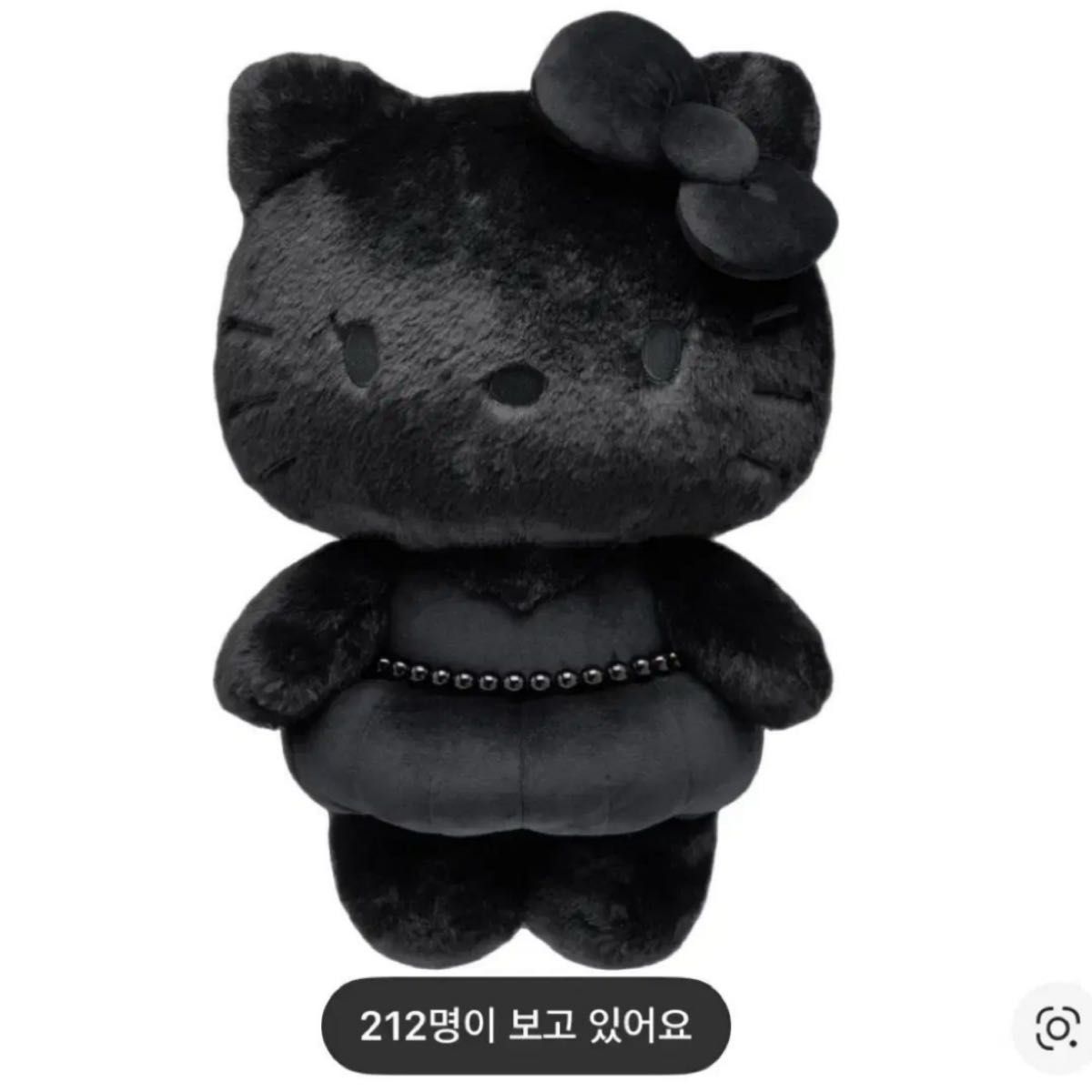 HELLO KITTY JISOO 40cm ぬいぐるみ 黒 ブラック｜Yahoo!フリマ（旧