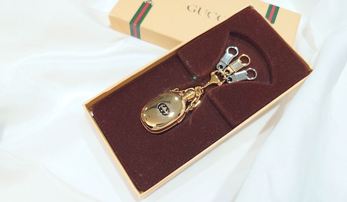 ヴィンテージ GUCCI グッチ パフュームボトル 香水ボトル キーホルダー