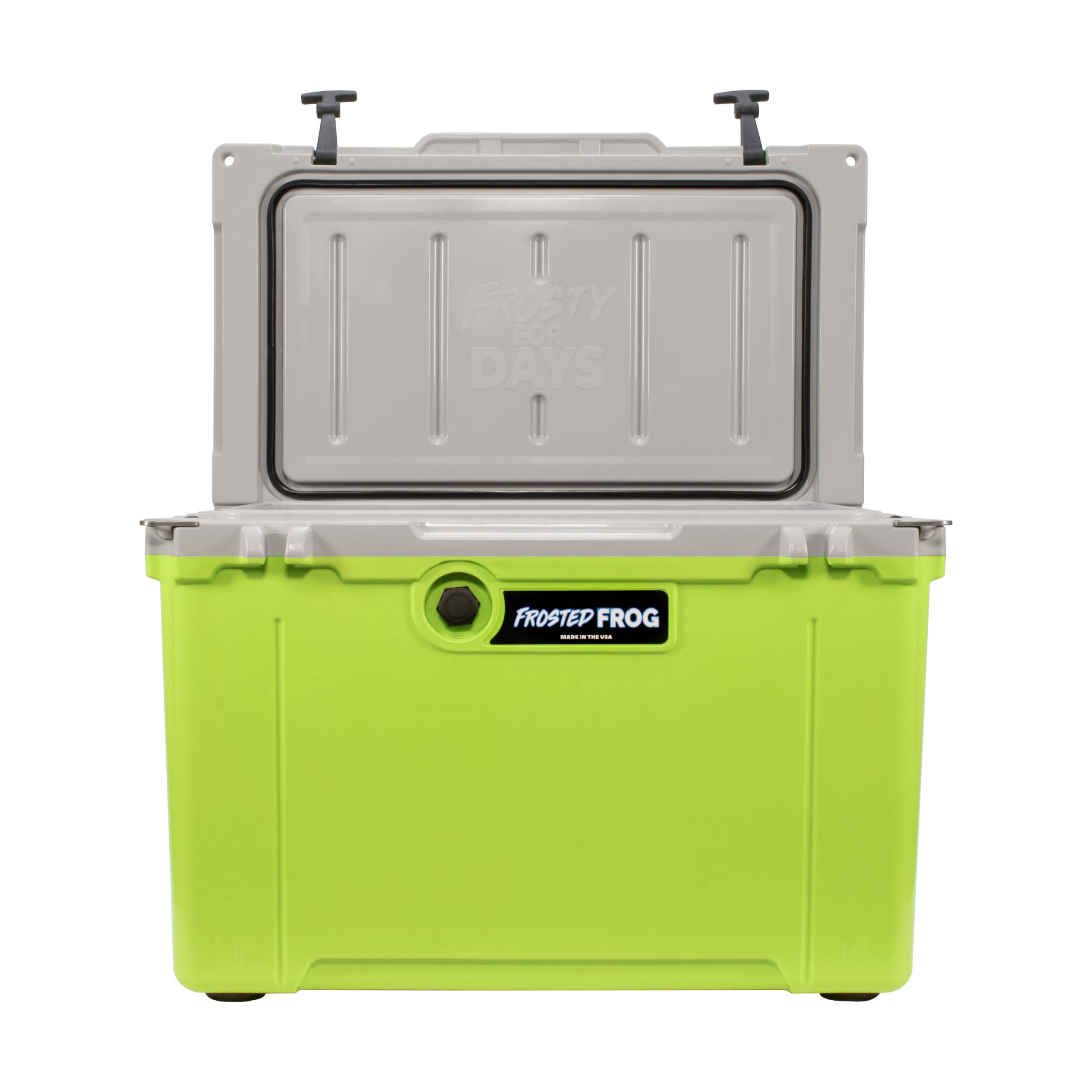 54QT USA Made Injection Molded Green and Black Hard Sided Cooler