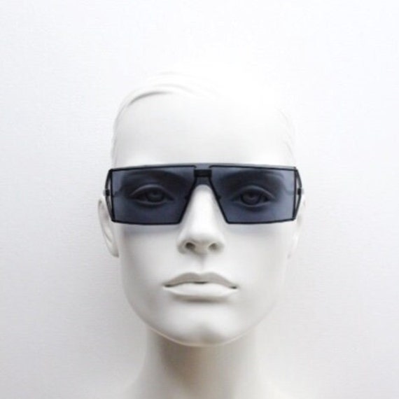 Christian Dior Y2K Vintage Rectangular Shield Sunglasses Made in