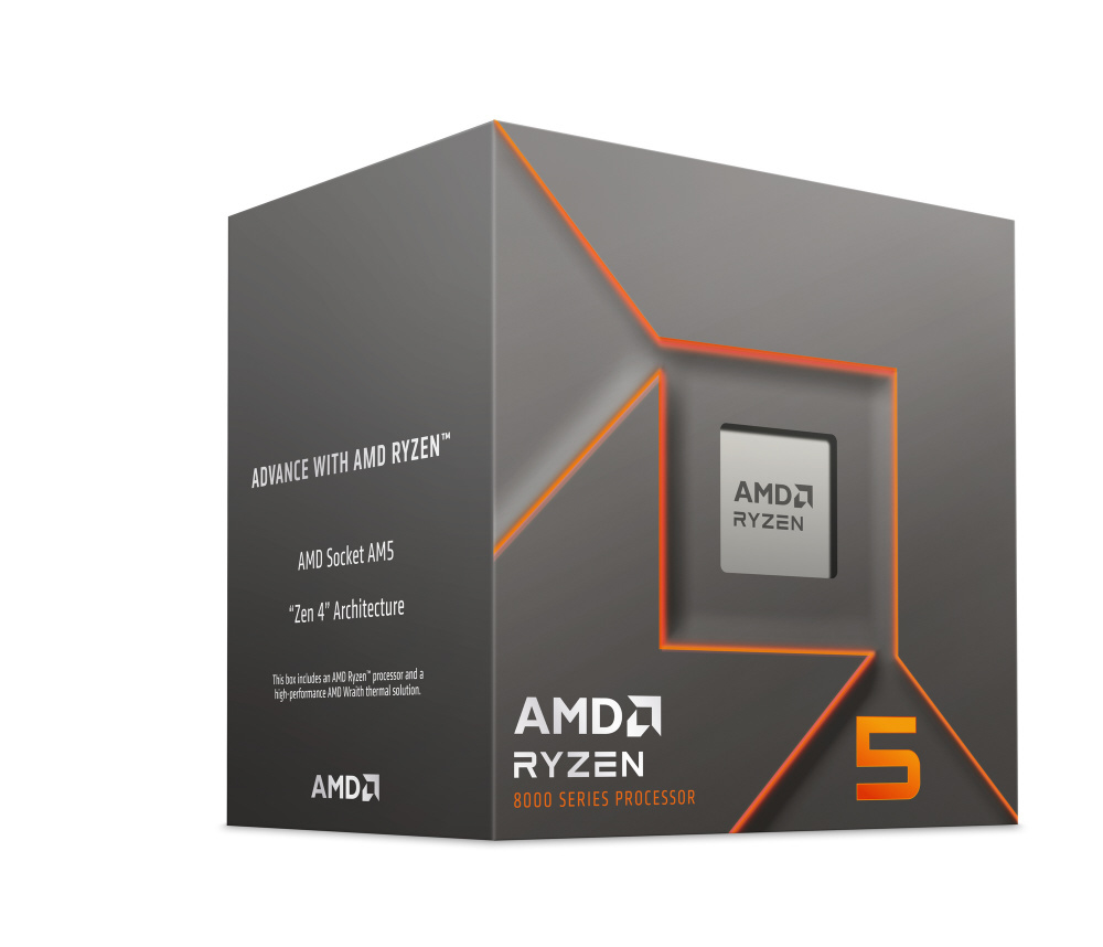 CPU〕AMD Ryzen 5 8400F With Wraith Stealth Cooler (Zen4) 100
