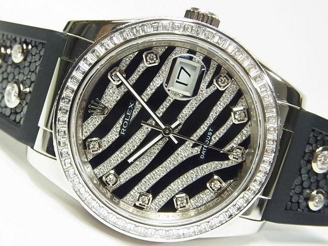 ロレックス デイトジャスト・ゼブラ 36MM 18KWG Ref.116189BBR