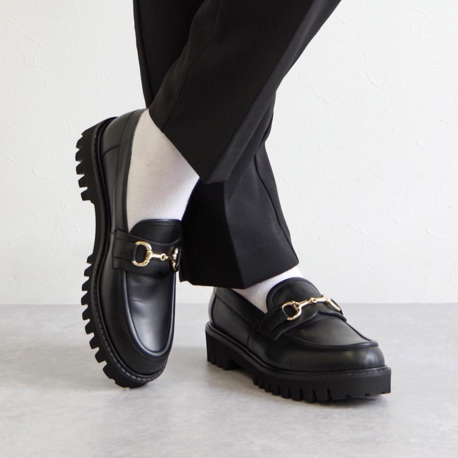 CORSO ROMA，9 (コルソローマ) / レザー 厚底 ビットローファー OLGA
