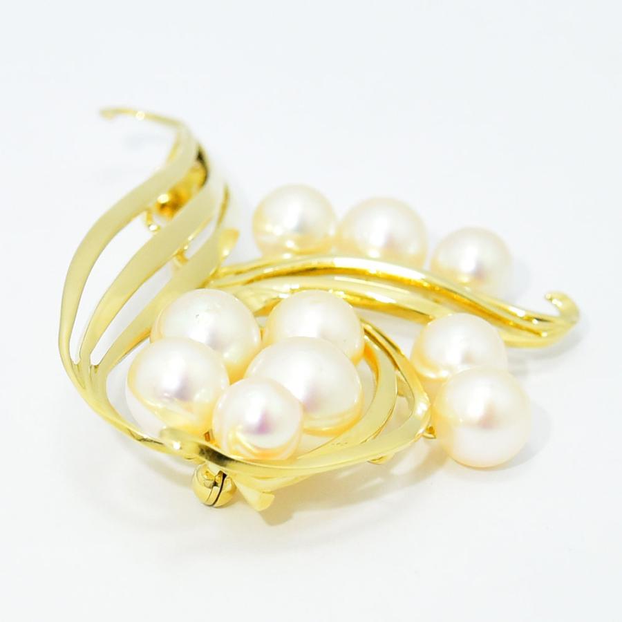 MIKIMOTO（ミキモト） ブローチ あこや真珠 アコヤ パール K14 新品