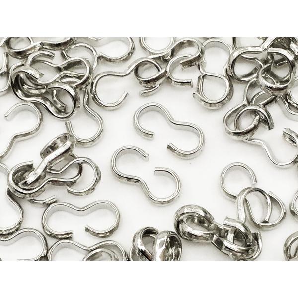 アクセサリー 留め具 シルバー 100個 ネックレス留め金具 接続金具