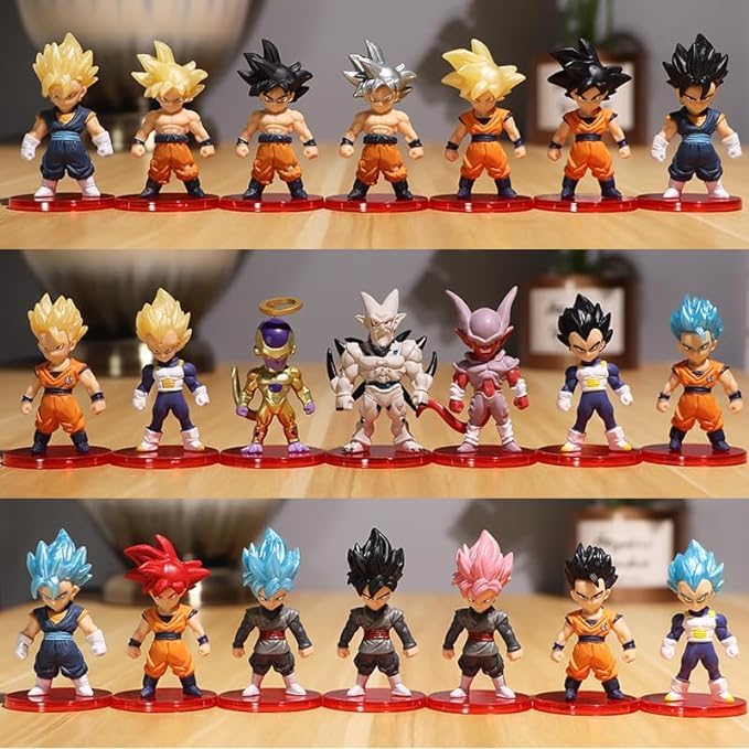 Amazon.co.jp: ドラゴンBALL フィギュア 21種類セット 孫悟空 ベジータ
