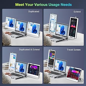 Amazon.co.jp: Kwumsy トリプルノートパソコンモニターエクステンダー