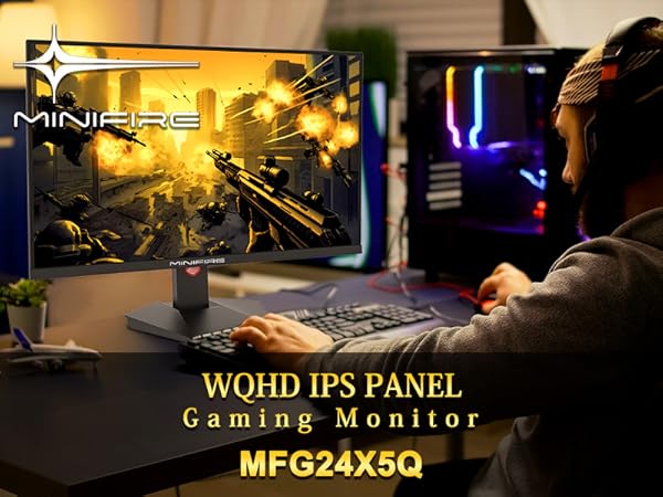 Amazon.co.jp: Minifire ゲーミングモニター24インチ 180Hz WQHD