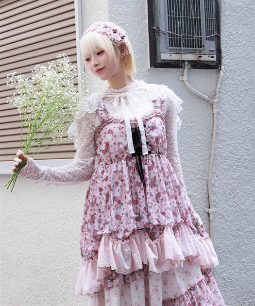 花柄レースチュニック | axes femme online shop