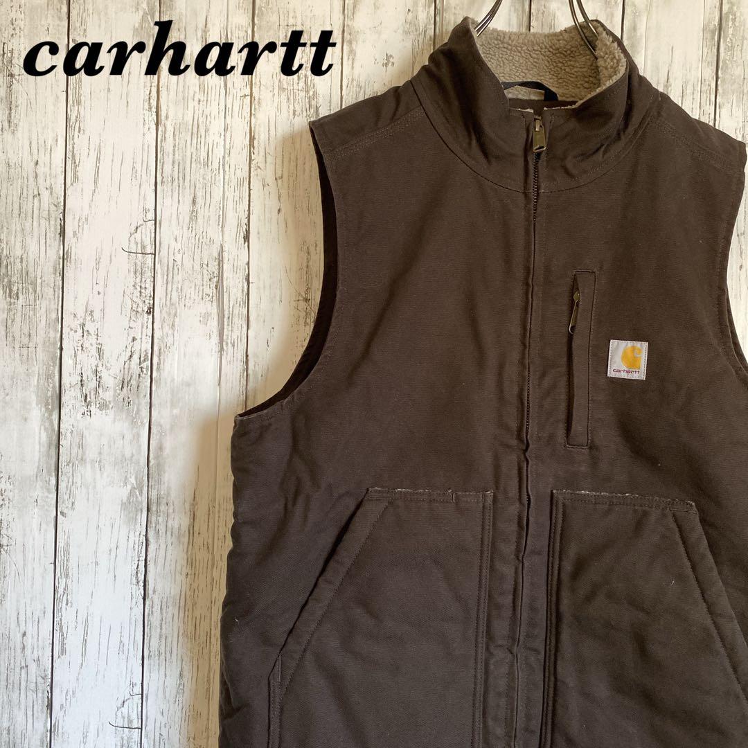 【fumi】 Carhartt ダックベスト DKB ダークブラウン M fumi様専用】 Carhartt ダックベスト DKB ダークブラウン M - メルカリ