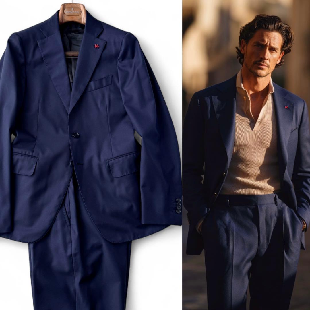 ISAIA イザイア セットアップ スーツ ラペルピン 46 M〜L相当 ISAIA イザイア セットアップ スーツ ラペルピン 46 M〜L相当