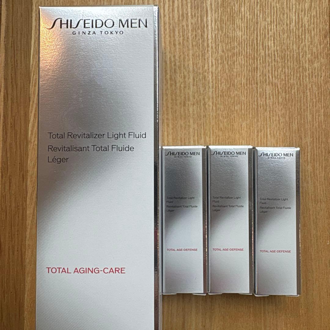 資生堂メントータルRライトフリュイドN本体70mL＋特製サイズ3コ（顔用保湿液） SHISEIDO MEN（資生堂メン）トータルR ライトフリュイド N 70mL〔保湿
