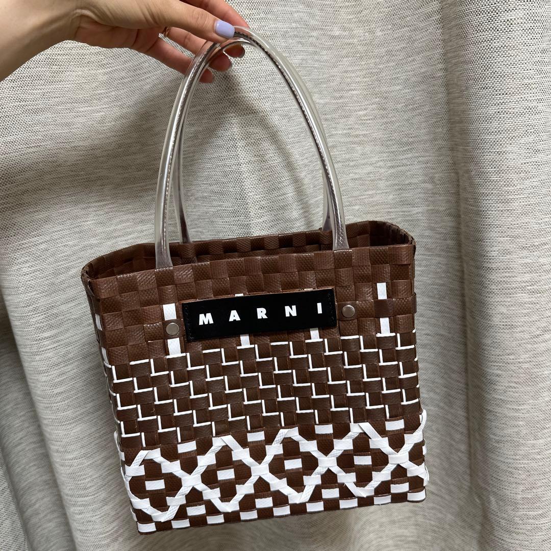 MARNI MARKET カゴバッグ ピンク MARNI MARKET Sunday ミニ バスケットバッグ | Marni