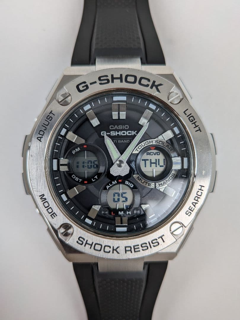 時計 CASIO G-SHOCK G-STEEL GST-W110-1AJF CASIO G-SHOCK G-STEEL GST-W110-1AJF Radio Solar Analog Digital