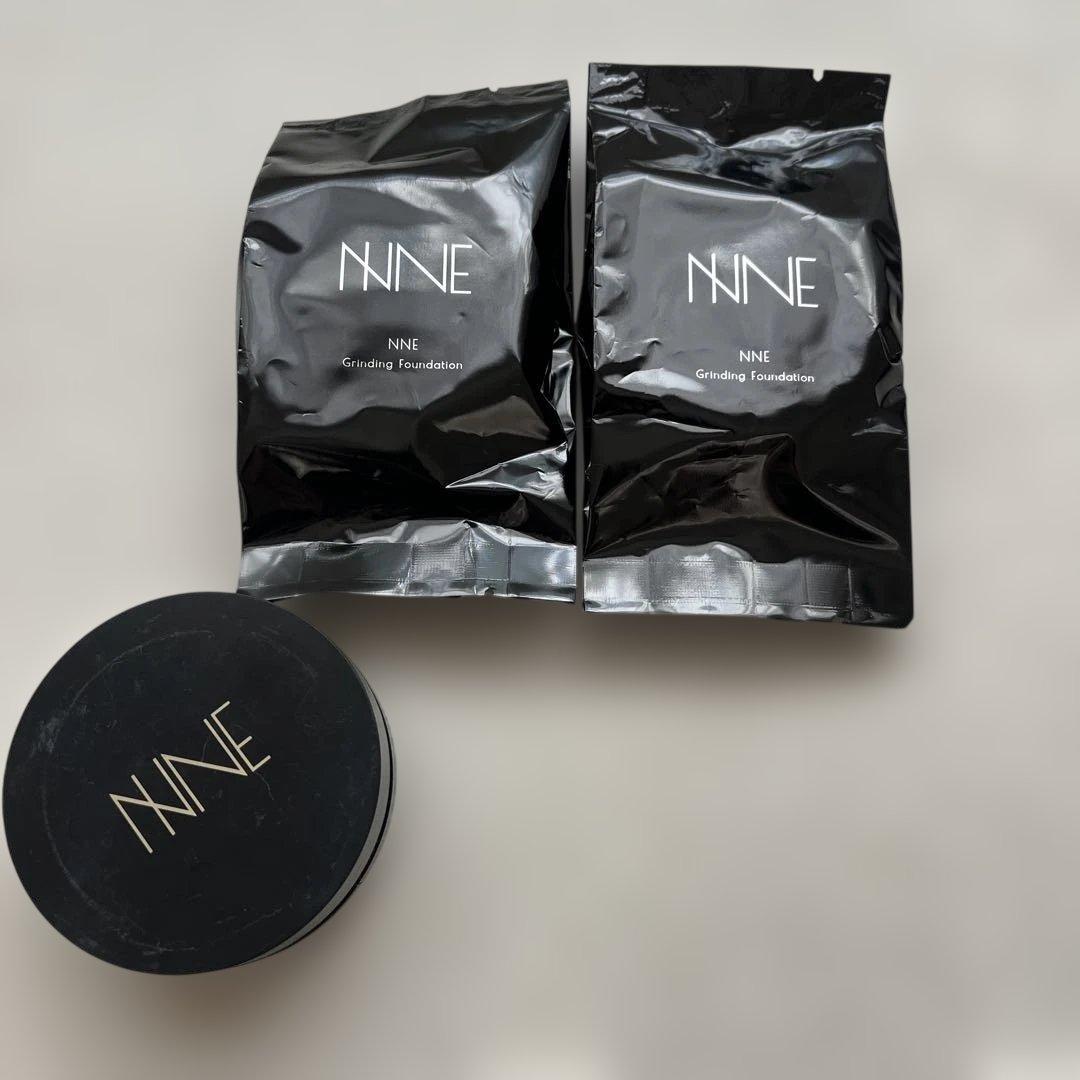 NINE グラウンディングファンデーション 本体のおまけ付き 試してみた】NNE NNEグラインディングファンデーションの人気色