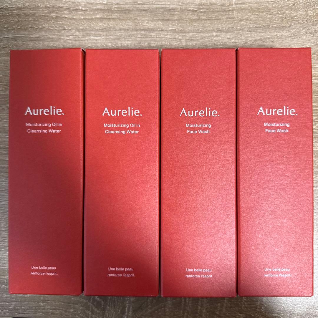 Aurelie クレンジングウォーターとフェイスウォッシュ 4本セット Aurelie クレンジングウォーターとフェイスウォッシュ 4本セット
