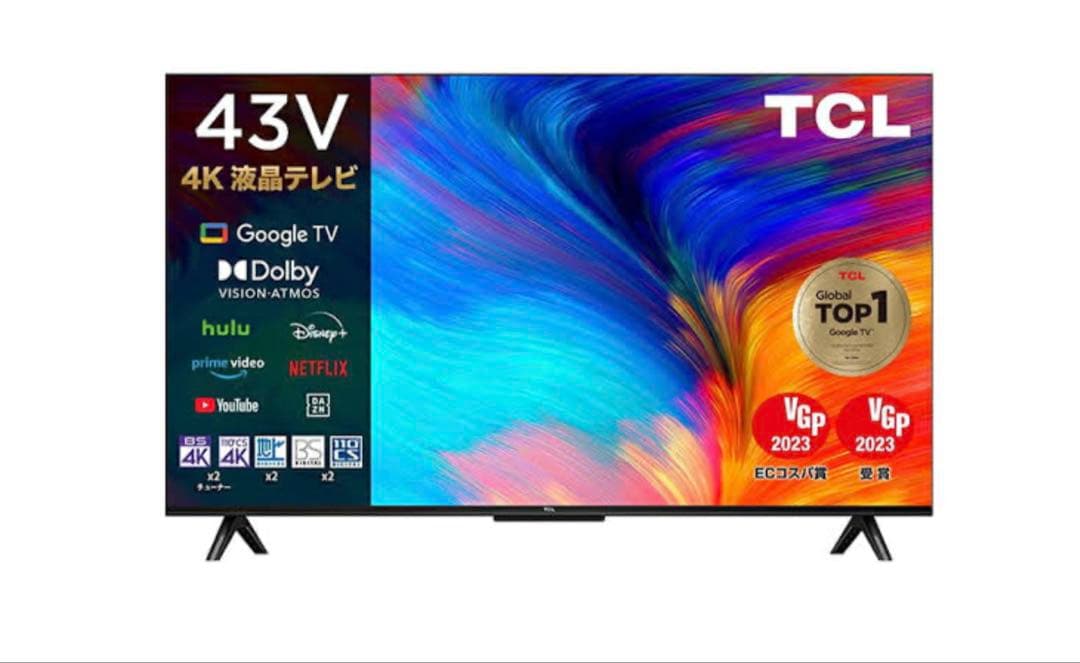 TCL 43インチ 4Kダブルチューナ液晶テレビ 使用僅か 楽天市場】tcl 43v型の通販