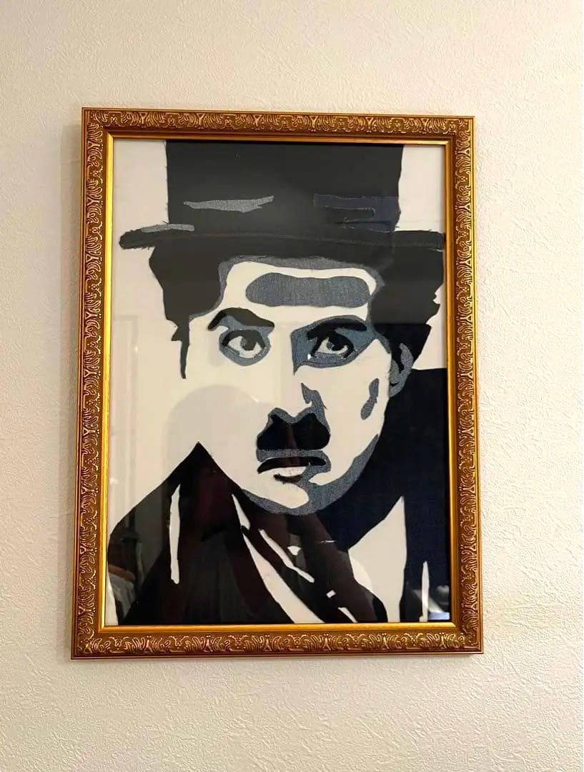 チャールズ・チャップリン　デニムアート　額縁付き 楽天市場】チャップリン 雑貨の通販